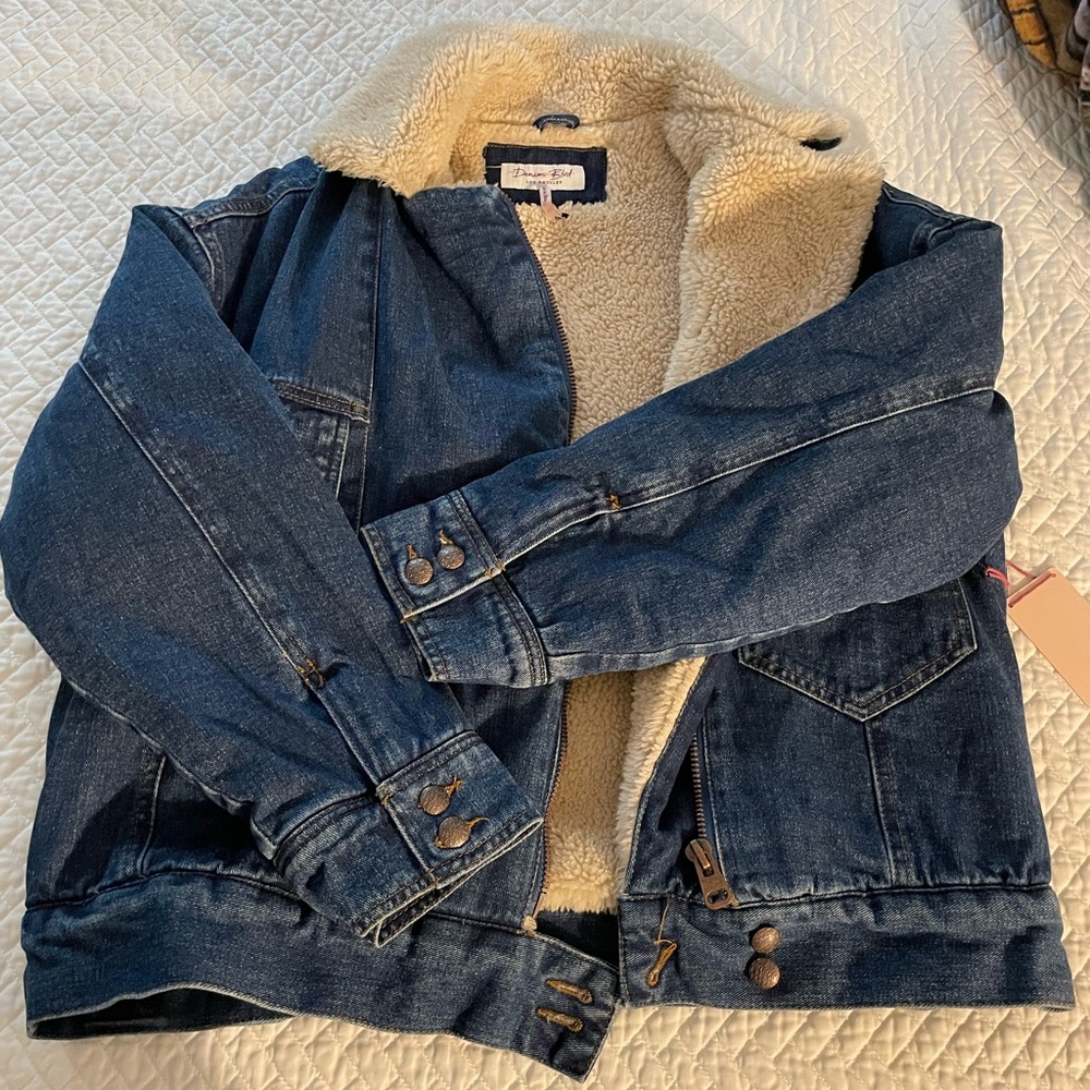 Fur Lined Denim Jacket